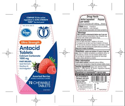 Kroger Assorted Berry Antacid Tablets 72 Counts (103ab72krolb Artwork.png)